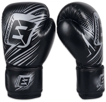 Боксерські рукавички EasyFit PowerPunch 16 унцій (16 oz) Чорні (56003849)