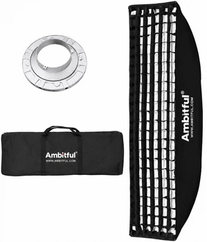 Софтбокс AMBITFUL 30×120 см з сотами, кріплення Bowens, сумка в комплекті