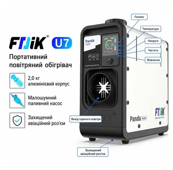 Автономний дизельний обігрівач FDIK Panda U7 8квт