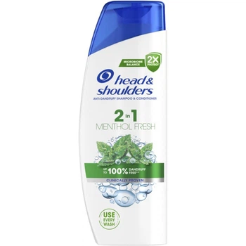 Шампунь Head & Shoulders 2 в 1 Проти лупи Свіжість ментолу, 330 мл