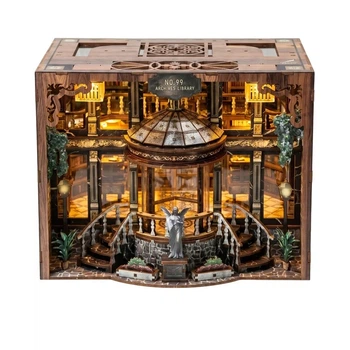 Румбокс Таємнича бібліотека №99 No. 99 Archives Library DIY Miniature House Kit Інтер'єрний конструктор XW-06