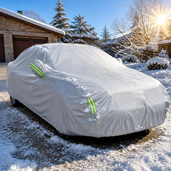 Всесезонный автотент AND LY-797 XXL 530×200×150 см с карманами для зеркал и светоотражающими полосами