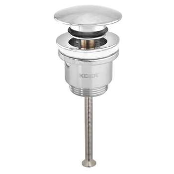 Донный клапан для раковины click-clack Koer PW-01-01 KR3400 хром