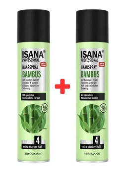 Набір лаків для волосся Isana Professional Bambus Extra Starker Halt 4 250 мл + 250 мл (1+1 у подарунок)