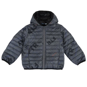 Куртка утепленная Chicco Down Jacket Grey Printed Серая Размер 98