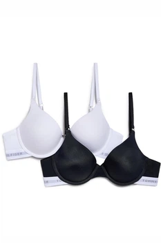 Бюстгальтер push-up Tommy Hilfiger 75C Черный-Белый (152764)