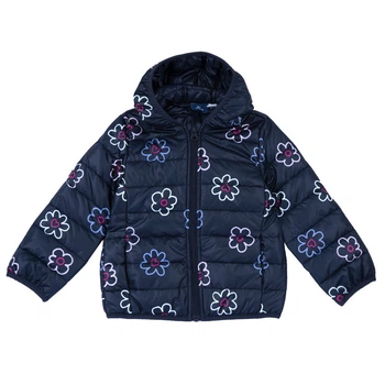 Куртка утеплена Chicco Down Jacket Blue Flowers Синя Розмір 110