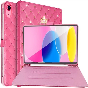 Чехол Mirelle для Apple iPad 11 (А16) 2025, 10.9" экран, с короной Rose Aura