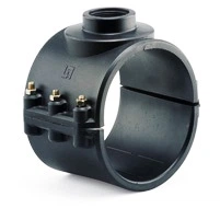 Хомут-врізка сідло зажимне ПП Hidroten d160x1/2"