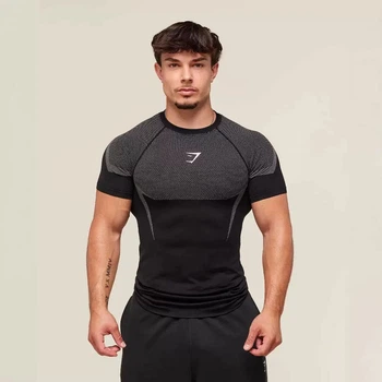 Футболка GYMSHARK черный с серым M