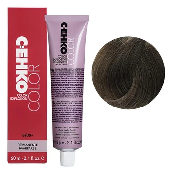 Крем-фарба перманентна стійка C:EHKO для волосся Permament Hair Color Explosion 6/00+ Темний блондин натуральний інтенсивний 60 мл