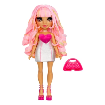 Кукла Rainbow High My Fashion Style Киа 28 см с розовыми волосами и набором аксессуаров для создания модных причесок и стильных образов