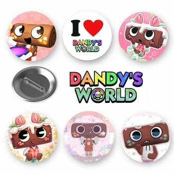 Набір закатних значків Dandy's world Roblox У світі Денді Роблокс персонаж Cosmo Космо 6 шт (ЗН10269)