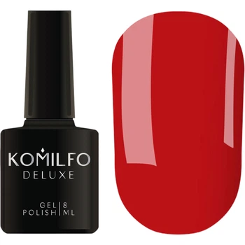 KOMILFO Deluxe Series №D080 HEMA/TPO free Гель-лак червоний, 8 мл