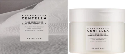 Тонер-пэды SKIN1004 Madagascar Centella Tone Brightening Dark Spot Ampoule Pad осветляющие 60 шт