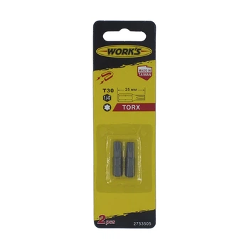 Набір біт WORK'S TORX 30x25мм, 2шт (35065)