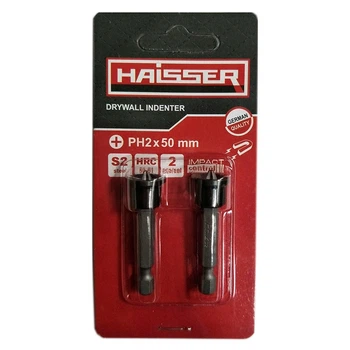 Набір біт HAISSER по гипсокартону - PH2 х 50мм, набір 2шт., блістер (81357)