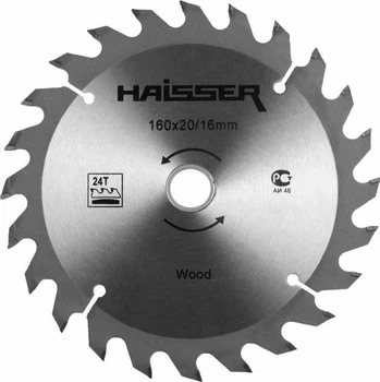 Диск пильний по дереву HAISSER 160х16/20 24 зуб (16483)