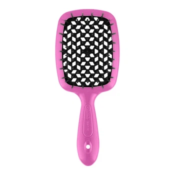 SUPER BRUSH SMALL Щітка для волосся рожевий з чорним Janeke