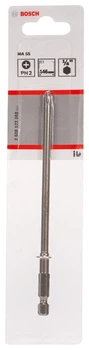 Біта Bosch Extra-Hard PH2 145 мм зі стопорним кільцем для MA55 (2608522068)