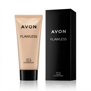 Тональный крем для лица «Безупречный тон» Avon Оттенок: «Ivory / Слоновая кость» 30 мл Flawless SPF 15 Liquid Foundation Жидкая тональная основа