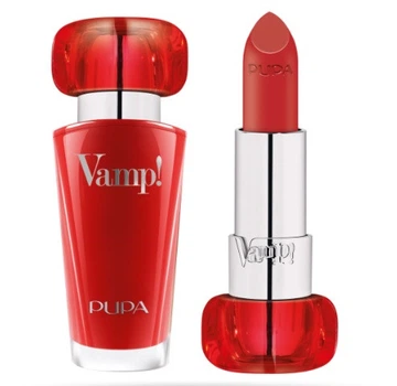 Помада Pupa Vamp!Lipstick Extreme Colour with Plumping treatment 304 Red Flame, 35г