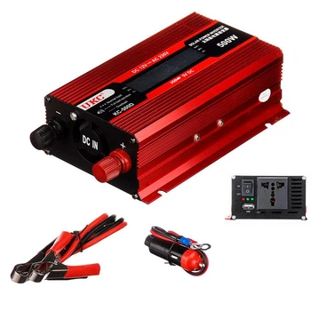 Перетворювач автомобільний AC/DC 500W LCD, KC-500D / Інвертор постійного струму з LCD дисплеєм