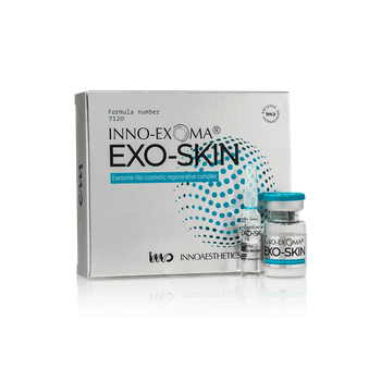 INNO-EXOMA® EXO-SKIN — биомеметическая система с синтетическими экзосомами, пептидами и аминокислотами для регенерации и омоложения кожи, Innoaesthetics