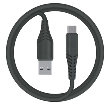 Кабель USB MAKE USB to Type-C 2.4A 1м PVC Black (MCB-CP1BK)