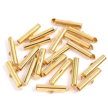 Затискач-кінцевик для браслетів 20мм золото 100 шт (20mm-100/gold)