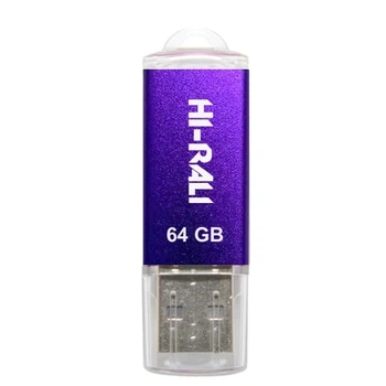 Флеш накопичувач USB 64Gb Hi-Rali Rocket, Violet, USB 2.0 (HI-64GBVCVI)