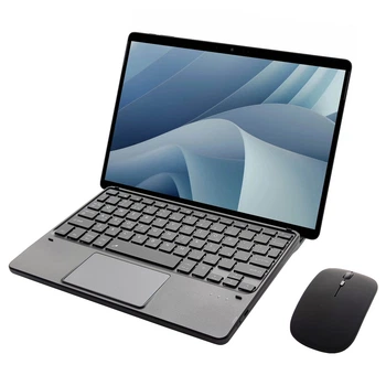 Клавиатура-подставка беспроводная Smart Keyboard + Мышка для Acer ETPad Max Ukr+Eng Black