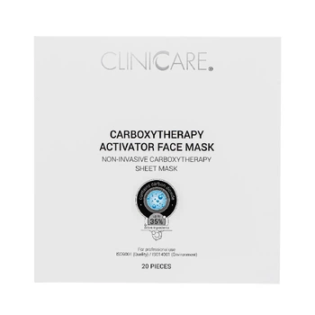 ClinicCare Carboxytherapy Activator Face Mask 20 pcs — маска: карбокситерапія, 20 шт.