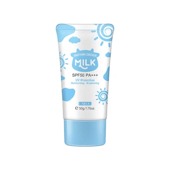 Солнцезащитный крем с протеинами молока LAIKOU Milk Brightening Sunscreen SPF50 PA +++