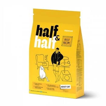 Сухой корм Half and Half Adult для взрослых кошек с говядиной 2 (кг)