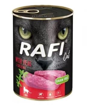 Влажный корм для котов Dolina Noteci Rafi Cat Cans Adult with Veal с телятиной 400 г