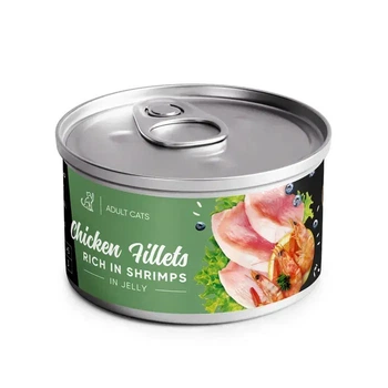 Влажный корм для взрослых котов Savory Chicken Fillets rich in Shrimp in Jelly for Adult Cats филе курицы с креветками в желе - 70