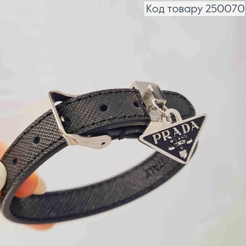Браслет Еко Шкіра, 21см, срібного кольору, сталь Stainless Steel