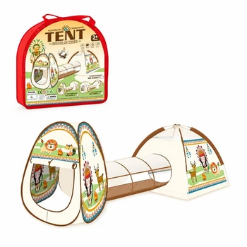 Детская палатка с тоннелем Indian Tent 320×120×92 см 2056 B-1