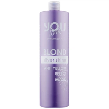 Маска You Look Professional BLOND Silver Shine Mask для збереження кольору та нейтралізації небажаної жовтизни волосся 1000 мл