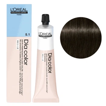 Фарба тонуюча на лужній основі без аміаку L'Oreal Professionnel Alkaline Demi-permanent cream color Dia Color 5/1 60 мл