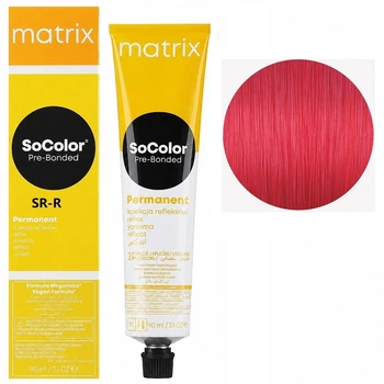 Крем-фарба для волосся стійка MATRIX SoColor Pre-Bonded SoRED SR-R червоний 90 мл