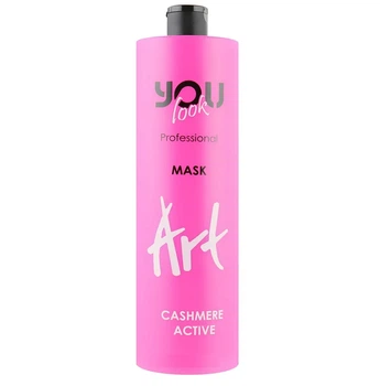 Маска You Look Professional Art CASHMERE ACTIVE Mask для зволоження та блиску фарбованого волосся з екстрактом кашеміру 1000 мл