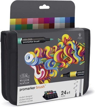 Набір пензлів Winsor & Newton 0290079 ProMarker Brush у футлярі для малювання без розводів