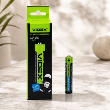 Батарейка Videx LR03 Мікропальчик AAA лужна 1.5V (1шт)