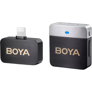 Петличный микрофон BOYA BY-M1V5 для iPhone до 14 (Lightning)