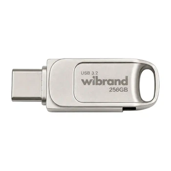 USB флеш накопитель Wibrand 256GB Bee Silver USB 3.2/Type-C (WI3.2TC/BE256TC039S)