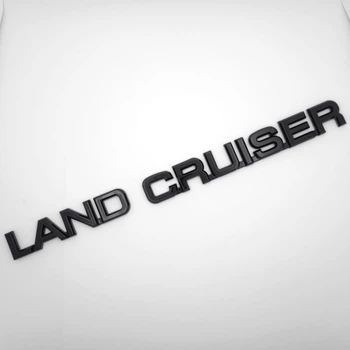 Эмблема надпись Land Cruiser Toyota 27,5*1,9 см ABS, черный, глянец