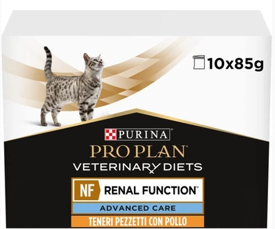 Вологий корм для кішок при захворюваннях нирок Purina Pro Plan Veterinary Diets NF - Renal Function Feline 10 шт по 85 г