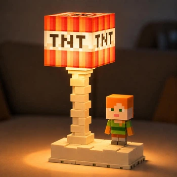 Ночник Майнкрафт (светильник Minecraft) 18 см. «TNT»